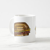 NYC Deli Reuben Sandwich Corned Beef Marmorye Kaffeetasse (Vorderseite Links)