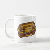 NYC Deli Reuben Sandwich Corned Beef Marmorye Kaffeetasse (Links)