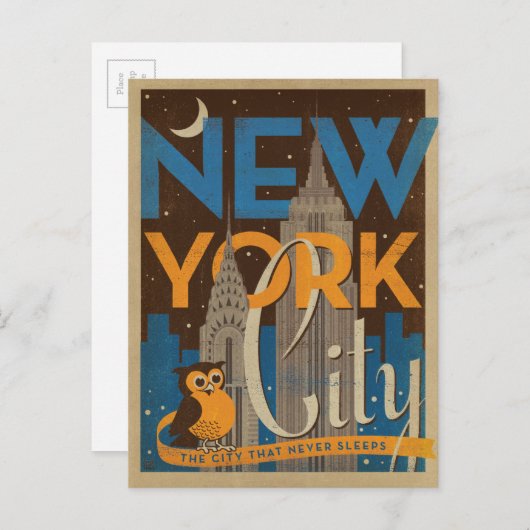 NYC - Die Stadt, die nie schläft Postkarte (Vorne/Hinten)