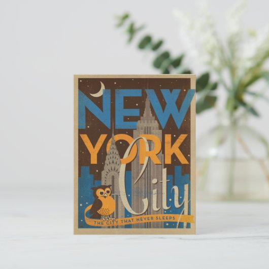 NYC - Die Stadt, die nie schläft Postkarte (Stehend Vorderseite)