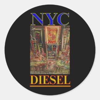 NYC DIESEL RUNDER AUFKLEBER
