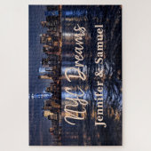 NYC Dreams Romantic Skyline Couples Keepsake Puzzle (Vertikal)