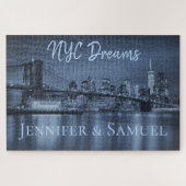NYC Dreams Romantic Skyline  Puzzle (Horizontal)