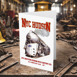 NYC Dreyfuss Hudson Loco. 20th Century Limited Dankeskarte