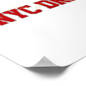 NYC Dreyfuss Hudson Loco. 20th Century Limited Poster (Ecke)