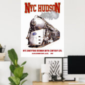 NYC Dreyfuss Hudson Loco. 20th Century Limited Poster (Heimbüro)