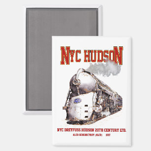 NYC Dreyfuss Hudson-Lokomotive. 20th Century Limit Magnet
