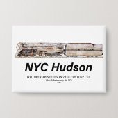 NYC Dreyfuss Hudson Steam Locomotive. Profile Button (Vorderseite)