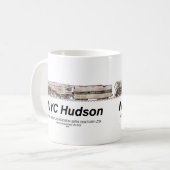 NYC Dreyfuss Hudson Steam Locomotive. Profile Kaffeetasse (Vorderseite Links)