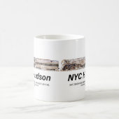 NYC Dreyfuss Hudson Steam Locomotive. Profile Kaffeetasse (Mittel)