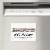 NYC Dreyfuss Hudson Steam Locomotive. Profile Magnet (In Situ (Geschirrspüler))