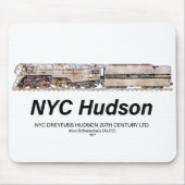 NYC Dreyfuss Hudson Steam Locomotive. Profile Mousepad (Vorne)