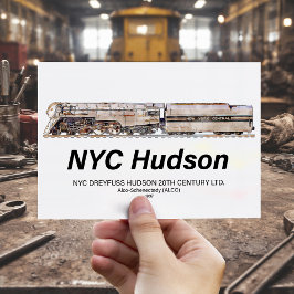 NYC Dreyfuss Hudson Steam Locomotive. Profile Postkarte