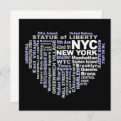 NYC Einladung - anpassen! (Vorne/Hinten)