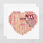 NYC Einladung - individuell anpassen! (Vorne/Hinten)