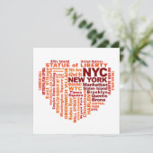 NYC Einladung - individuell anpassen! (Stehend Vorderseite)