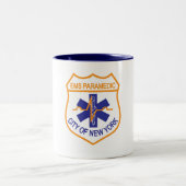 NYC EMS Sanitäter-Tasse Zweifarbige Tasse (Mittel)