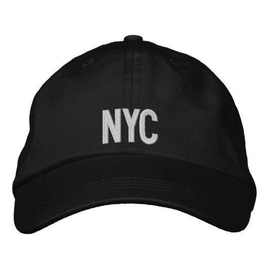 NYC entworfene Mütze. Bestickte Baseballkappe (Vorderseite)