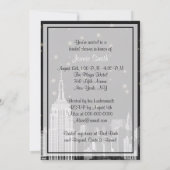 NYC ESB Skyline Etched Black Starry Bridal Showr V Einladung (Rückseite)