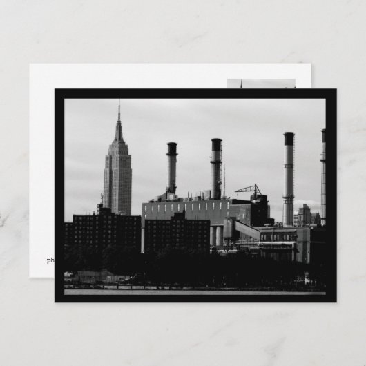 NYC Factory Postkarte (Vorne/Hinten)