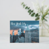 NYC Financial District Postcard Postkarte (Stehend Vorderseite)