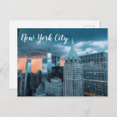 NYC Financial District Postcard Postkarte (Vorne/Hinten)