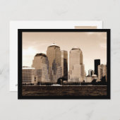 NYC Financial District Postkarte (Vorne/Hinten)