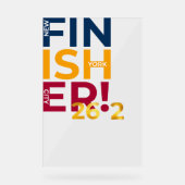 NYC Finisher des Marathons Acrylschild (Vorderseite)