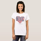 NYC Flagge-Herz T-Shirt (Vorne ganz)