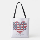 NYC Flagge-Herz Tasche (Rückseite)