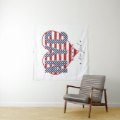 NYC Flagge-Herz Wandteppich (Beispiel)