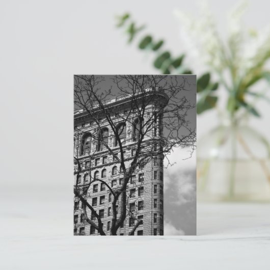 NYC Flat Iron Building Postkarte (Stehend Vorderseite)