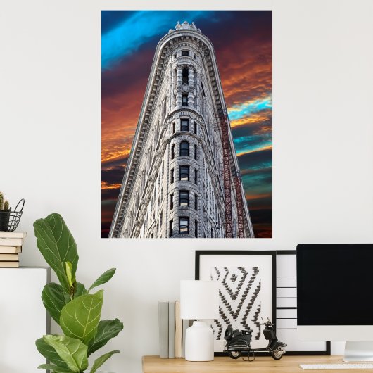 NYC FLATIRON SKYSCRAPER POSTER (Heimbüro)