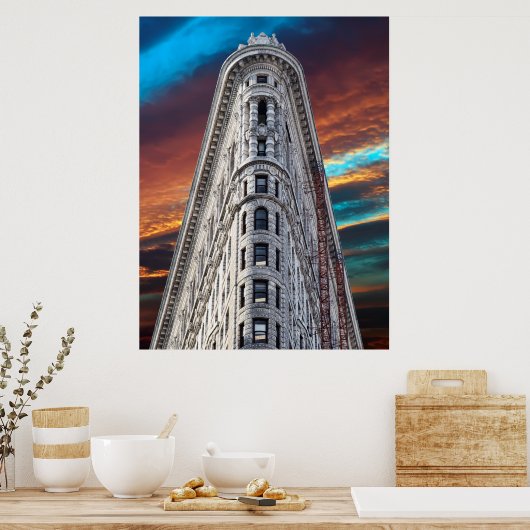 NYC FLATIRON SKYSCRAPER POSTER (Küche)