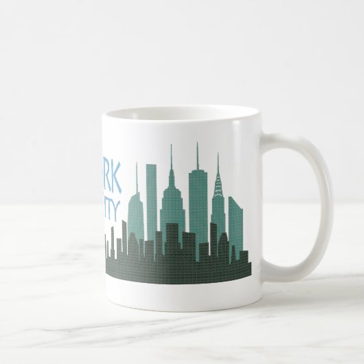 NYC Freiheitskyline-Tasse Kaffeetasse (Rechts)