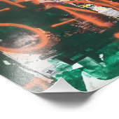 NYC Garment District Graffiti Spraypaint Urban Art Fotodruck (Ecke)