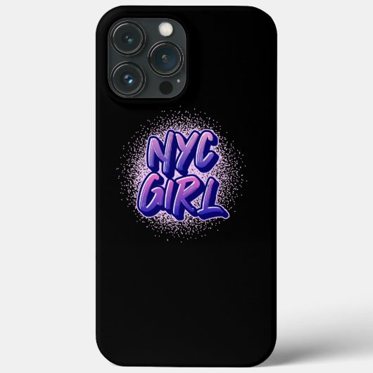 NYC Girl Graffiti Style Case-Mate iPhone Hülle (Rückseite)