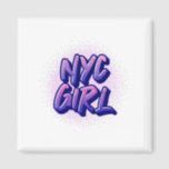 NYC Girl Graffiti Style Magnet<br><div class="desc">NYC Girl Graffiti Style Bekleidung und andere Produkte. Dies ist das perfekte Geschenk,  um Ihren Stolz auf New York City zu zeigen. Ein perfektes Geschenk für Geburtstage,  Weihnachten oder andere Geschenke für Anlässe.</div>