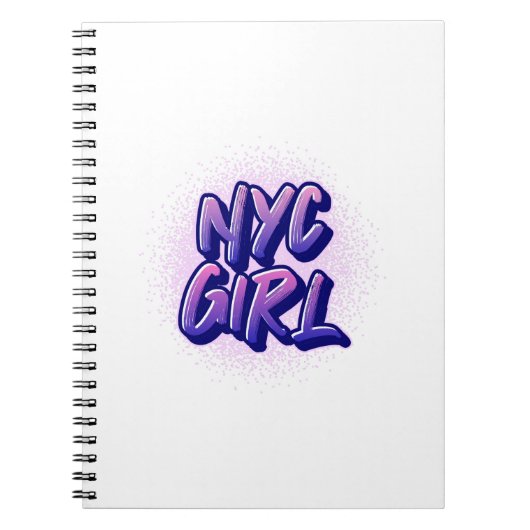 NYC Girl Graffiti Style Notizblock (Vorderseite)