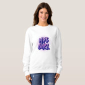 NYC Girl Graffiti Style Sweatshirt (Vorne ganz)