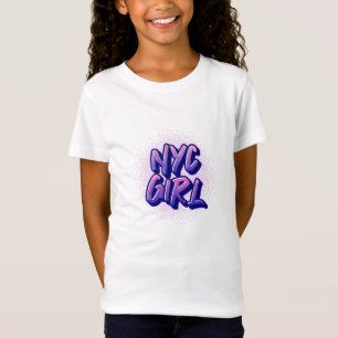 NYC Girl Graffiti Style T-Shirt