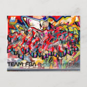 NYC GRAFFITI POST CARD POSTKARTE (Vorderseite)