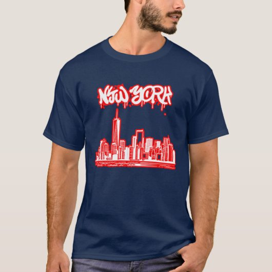 NYC-Grafikdesign T-Shirt (Vorderseite)