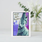 NYC Greetings Postkarte (Stehend Vorderseite)