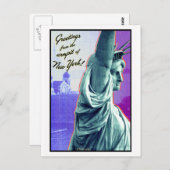 NYC Greetings Postkarte (Vorne/Hinten)