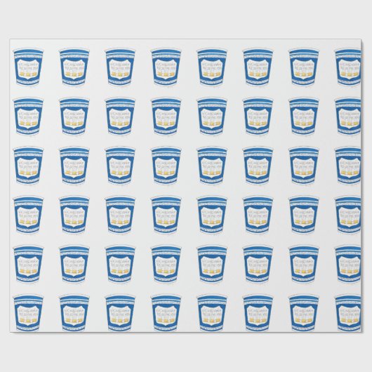 NYC Griechisch Diner Bodega Kaffee Happy zu servie Geschenkpapier (Flach)