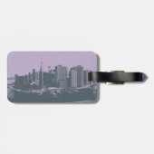 NYC große Apple Vintage grafische Art Gepäckanhänger (Rückseite horizontal)