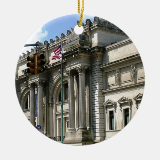 NYC Großstadtbewohner-Museum Keramikornament (Vorne)