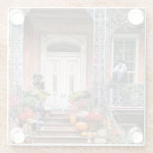 NYC Halloween Door Glasuntersetzer (Rückseite)