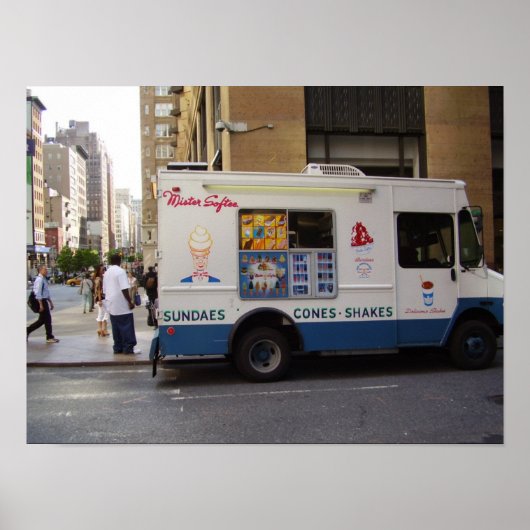 NYC Ice Cream Truck Poster (Vorne)